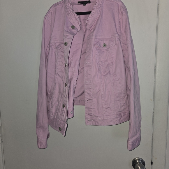 Talbots Jackets & Blazers - Talbots Light Lilac Pink Jean Jacket